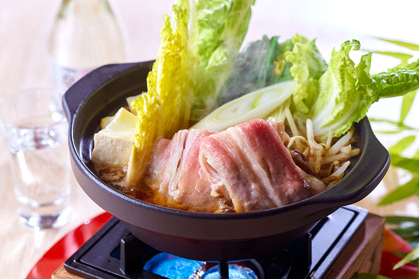 桜山豚と野菜の鍋